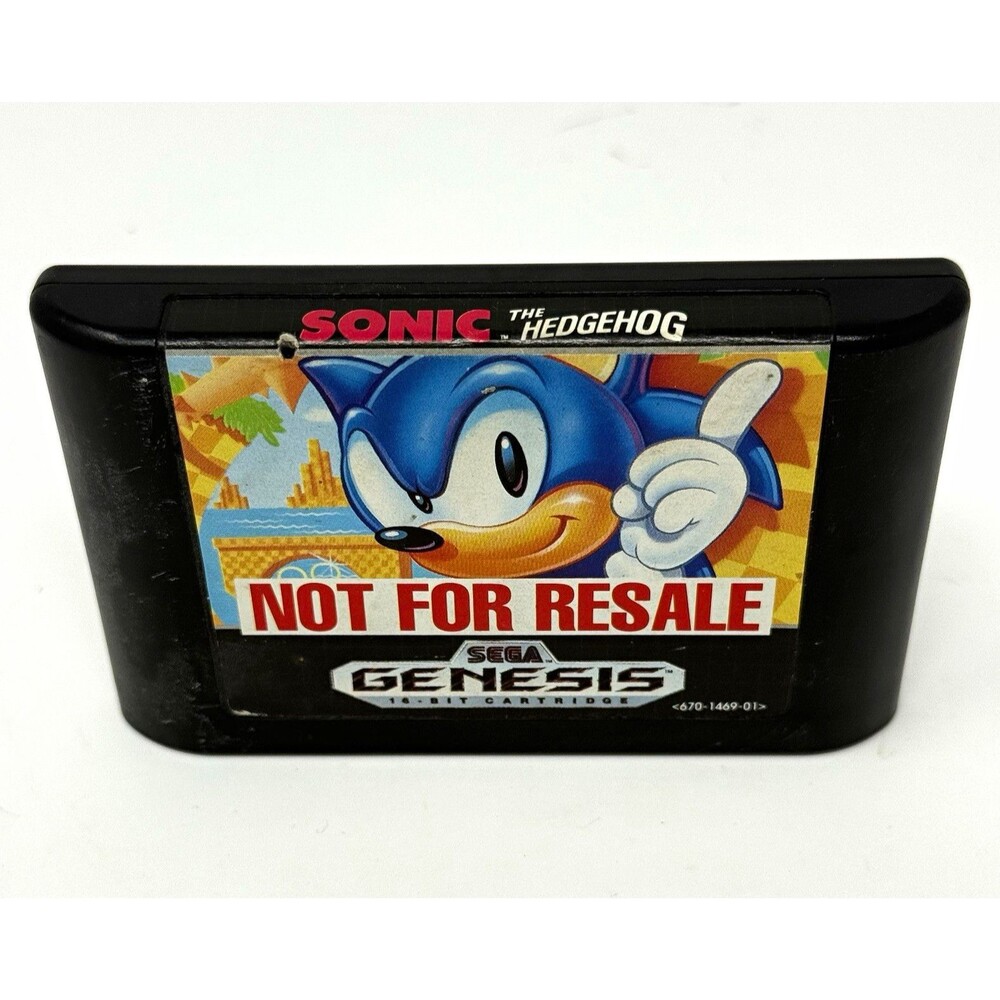 SEGA Sonic the Hedgehog (Sega Genesis) Game Cartridge